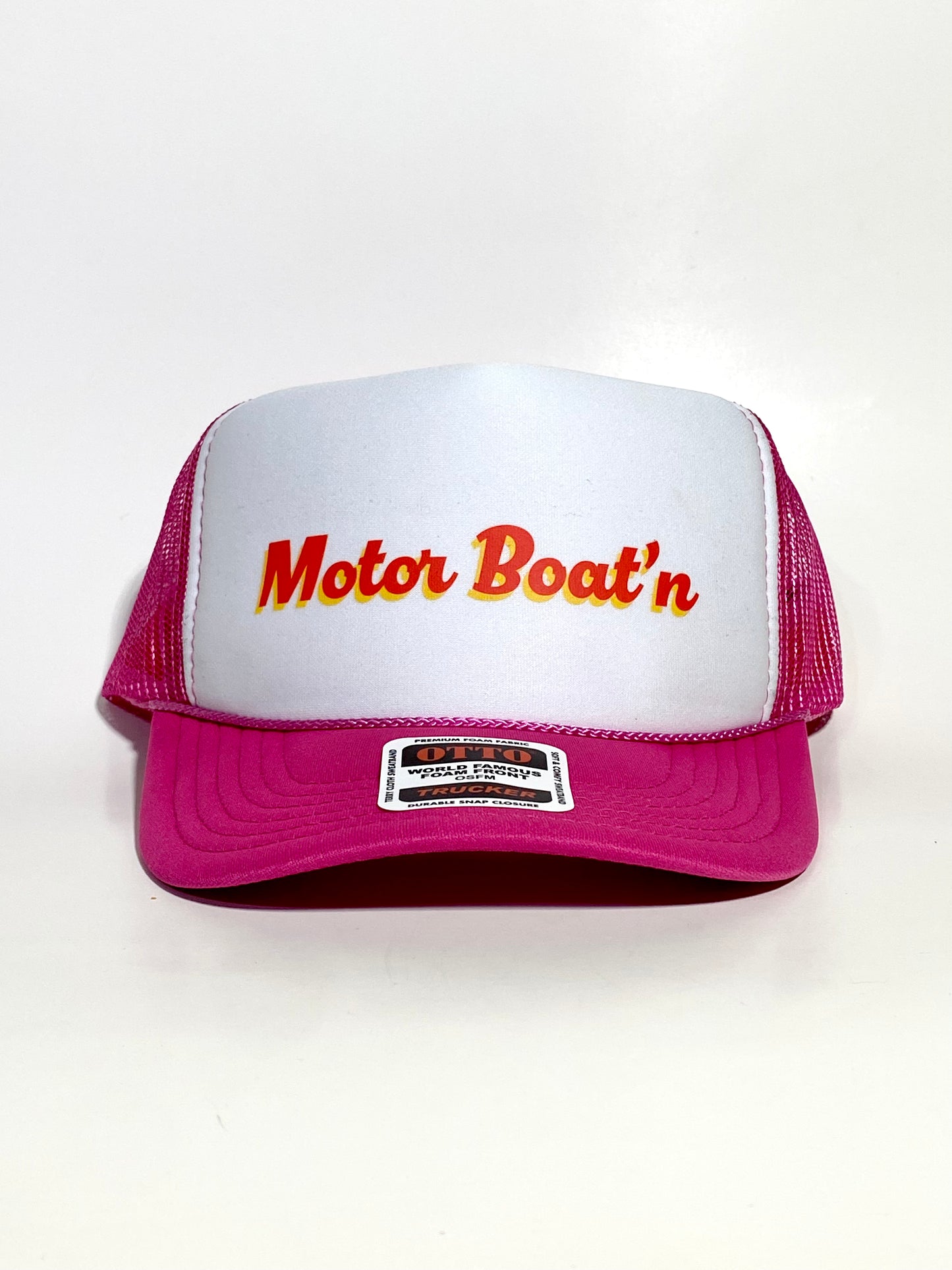 Motor boat’n hot pink / white