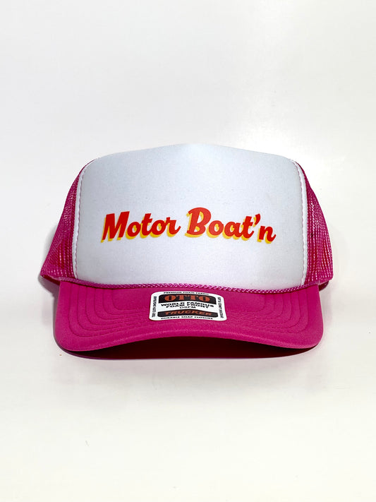 Motor boat’n hot pink / white