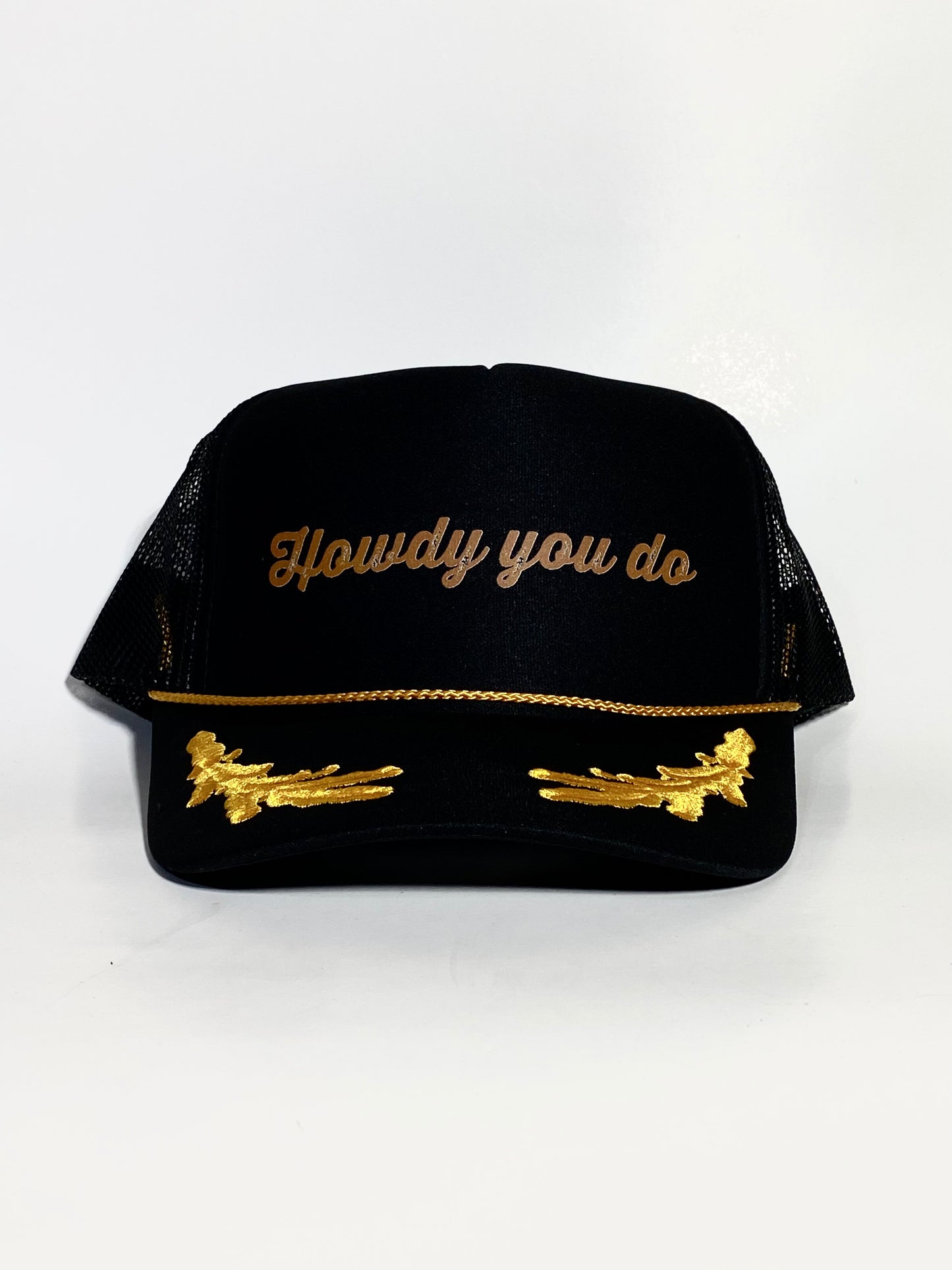 Howdy you do black / gold