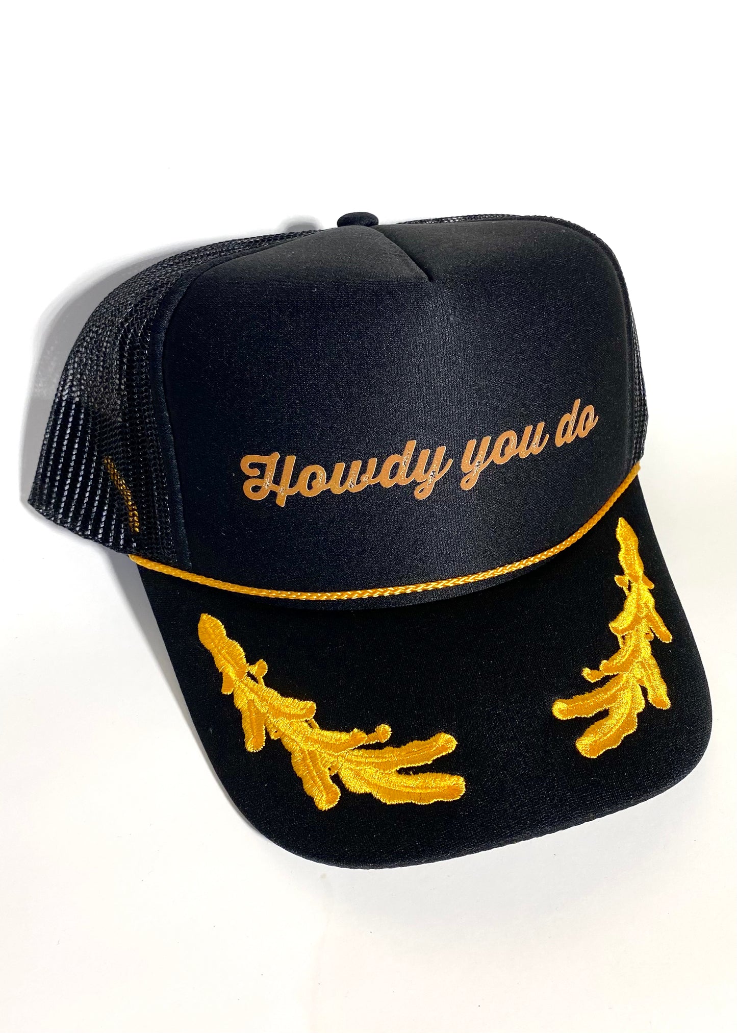 Howdy you do black / gold